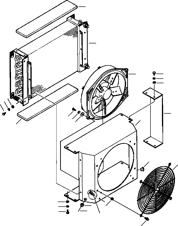 CONDENSER ASSEMBLY, AIR CONDITIONER 419-963-A240 KOMATSU