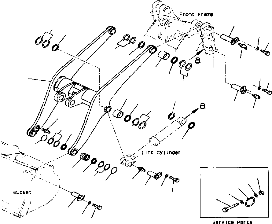 LIFT ARM ASS'Y 424-70-21100 KOMATSU
