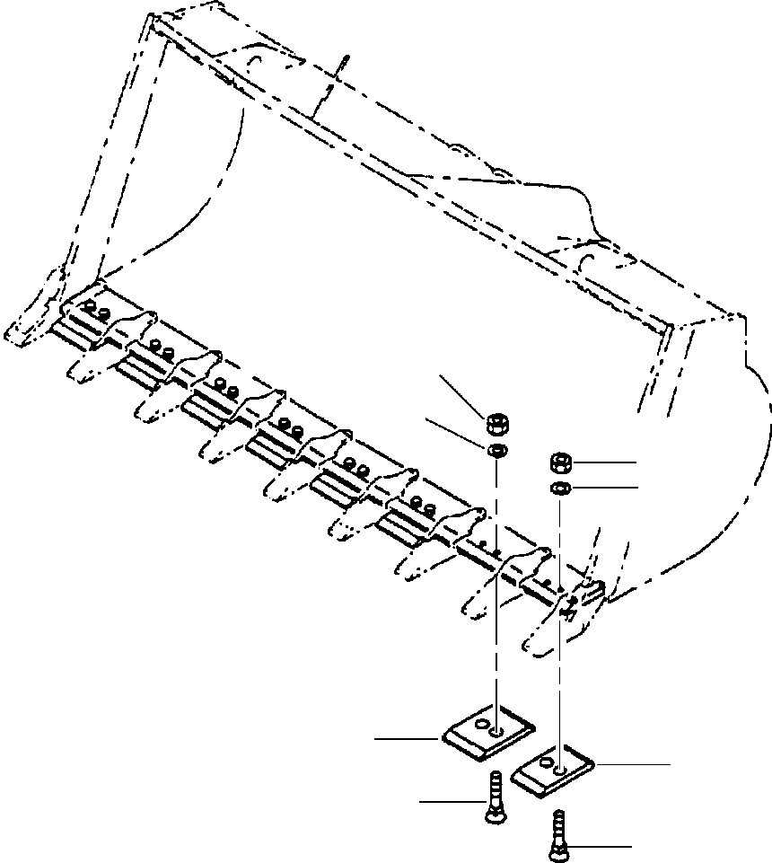 EDGE ASSEMBLY, CUTTING (SEGMENT) 419-838-2010 KOMATSU