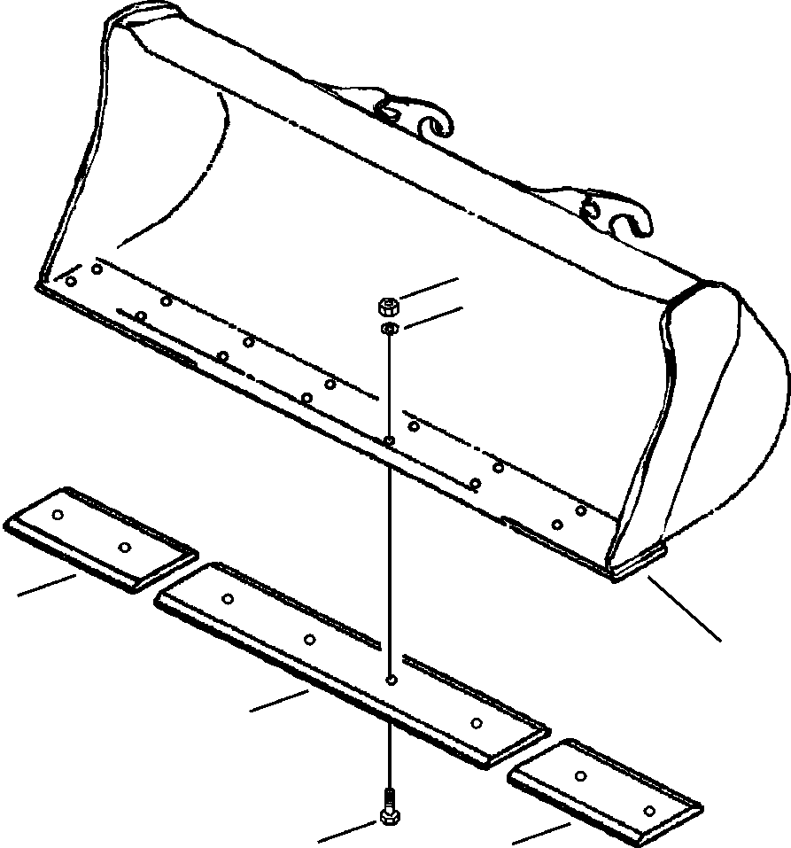 EDGE - BOLT-ON CUTTING ASSEMBLY 418-815-2010 KOMATSU