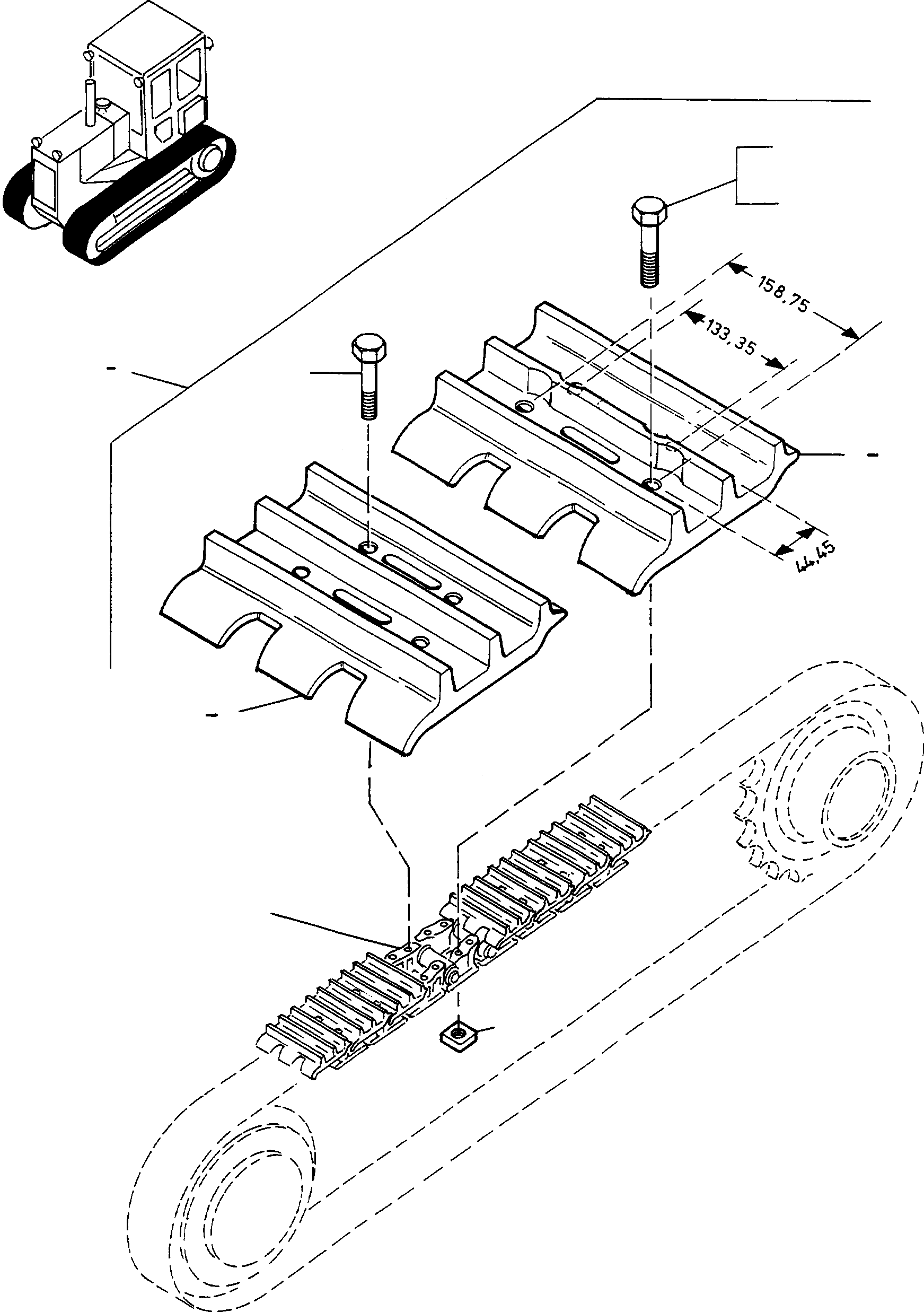 GROUSER SHOE 4100285M1 KOMATSU
