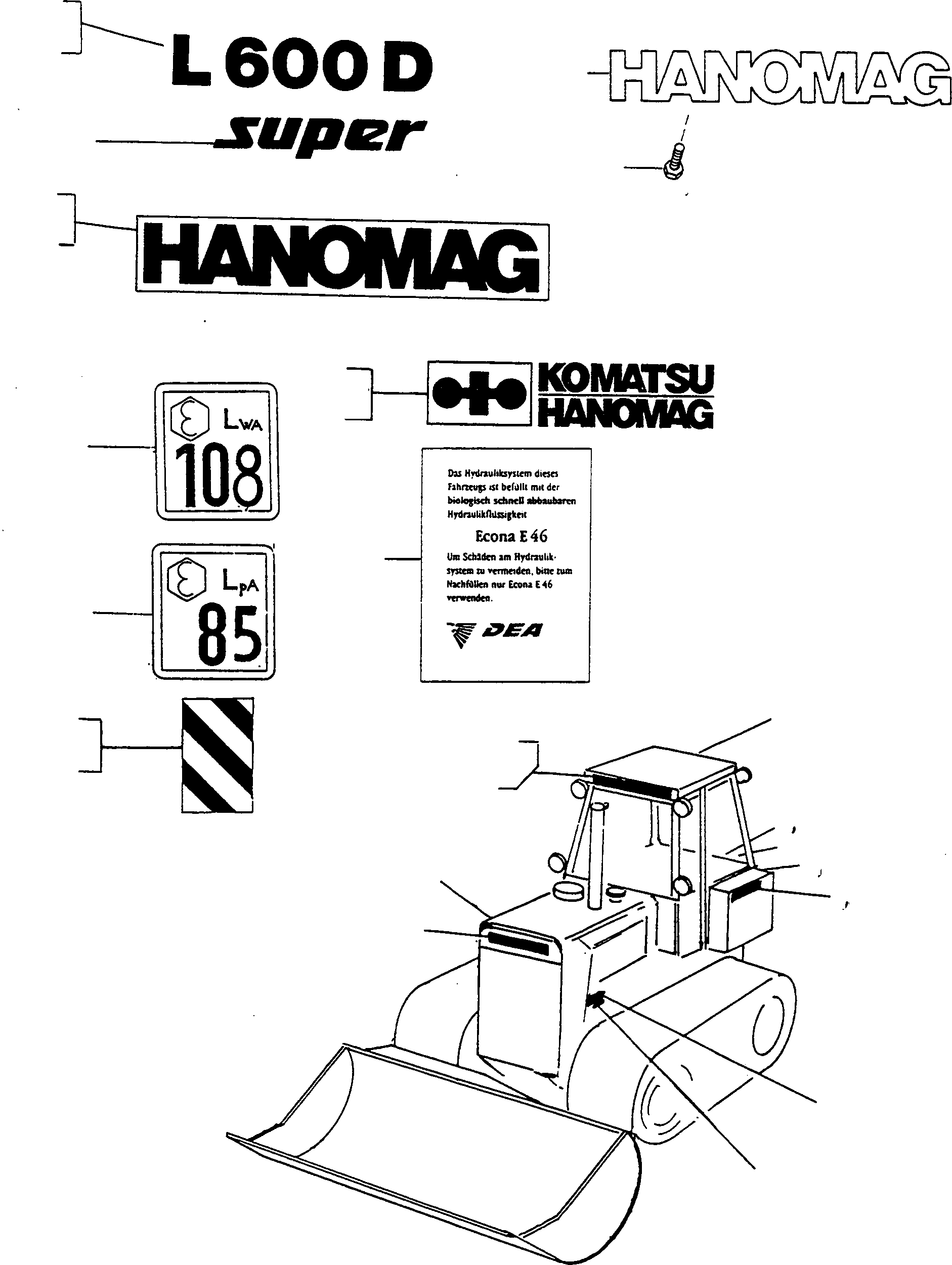 IDENTITY PLATE 2981909M1 KOMATSU