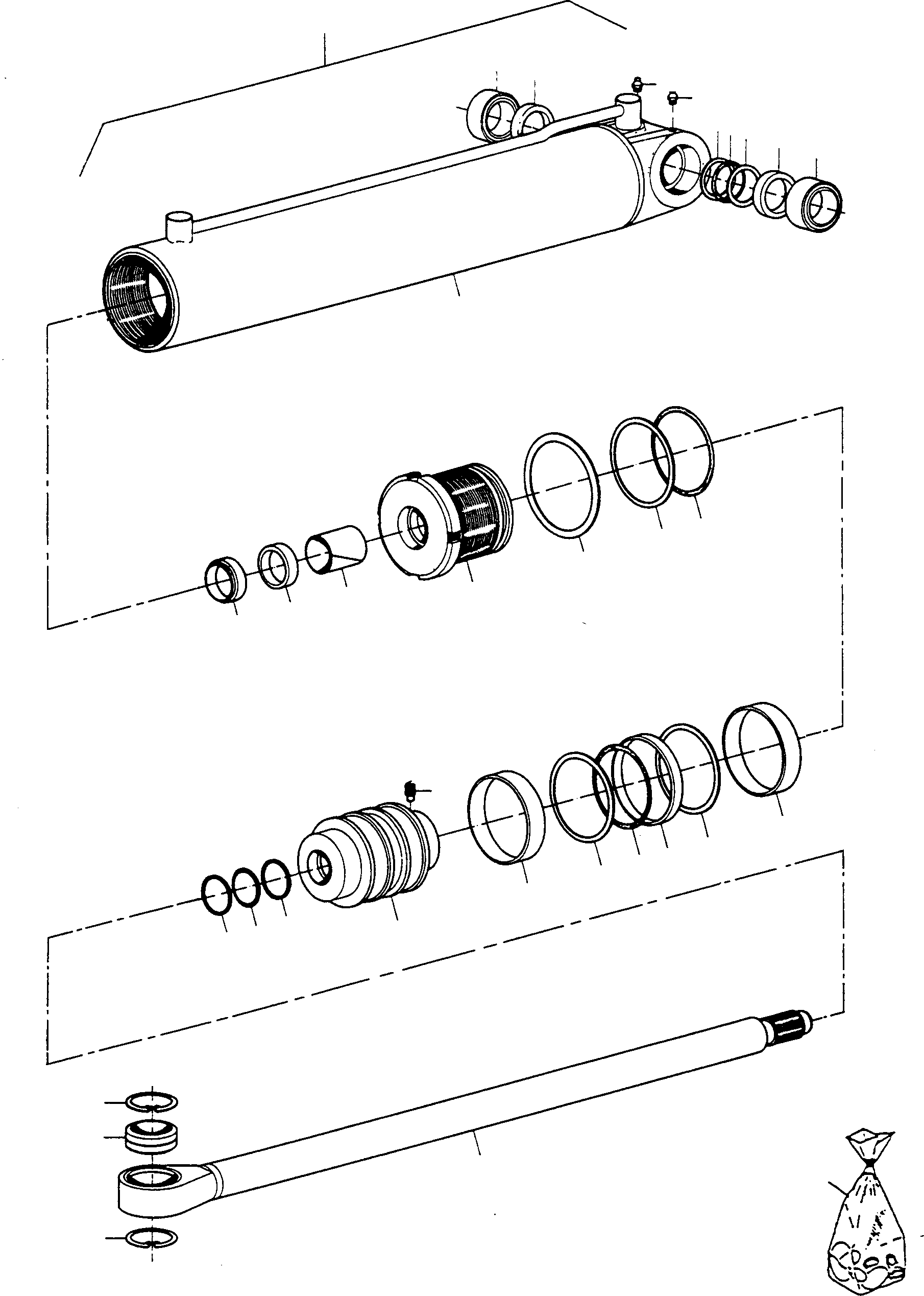 CYLINDER ROD 1609474M91 KOMATSU