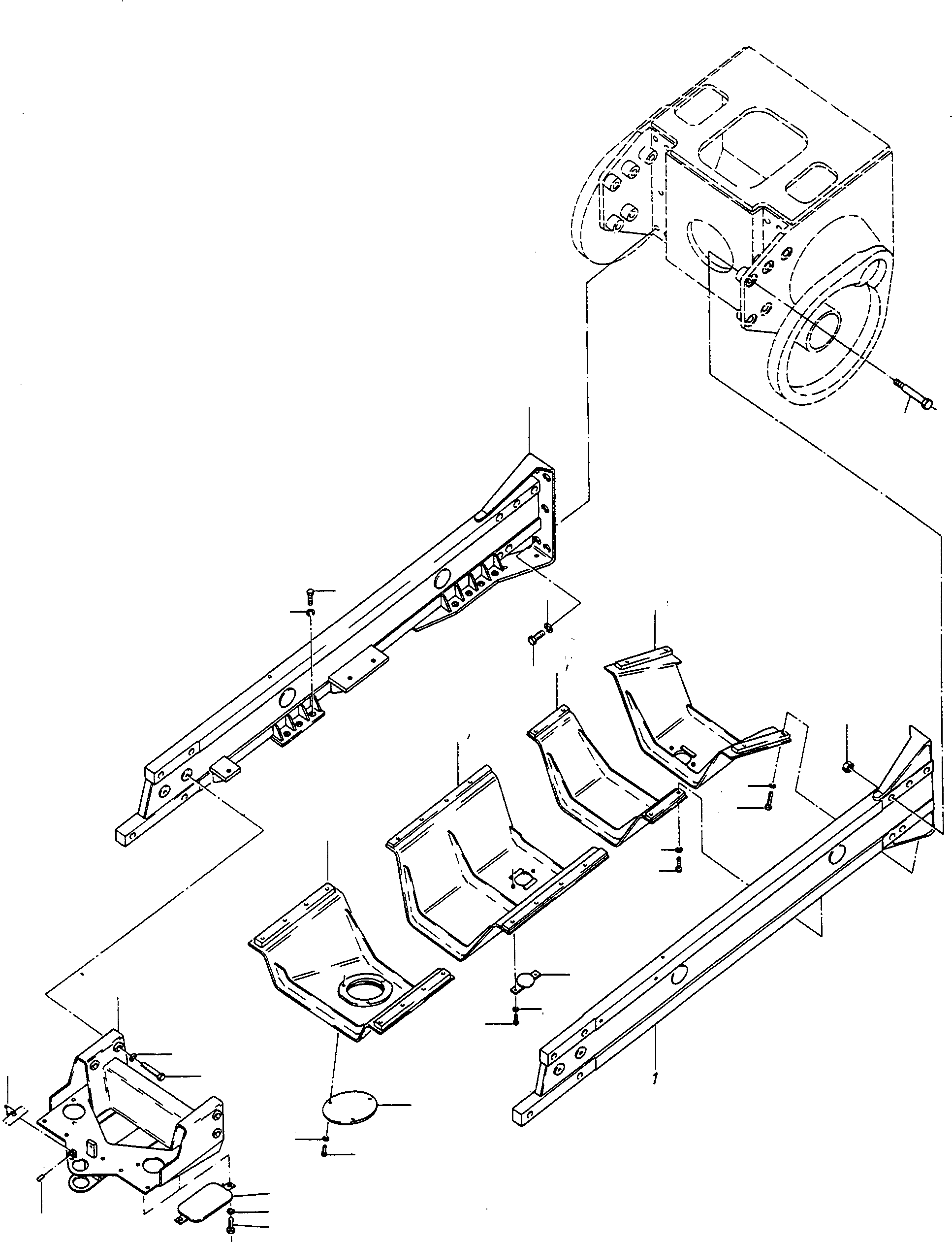 Рама 2972002M91 KOMATSU