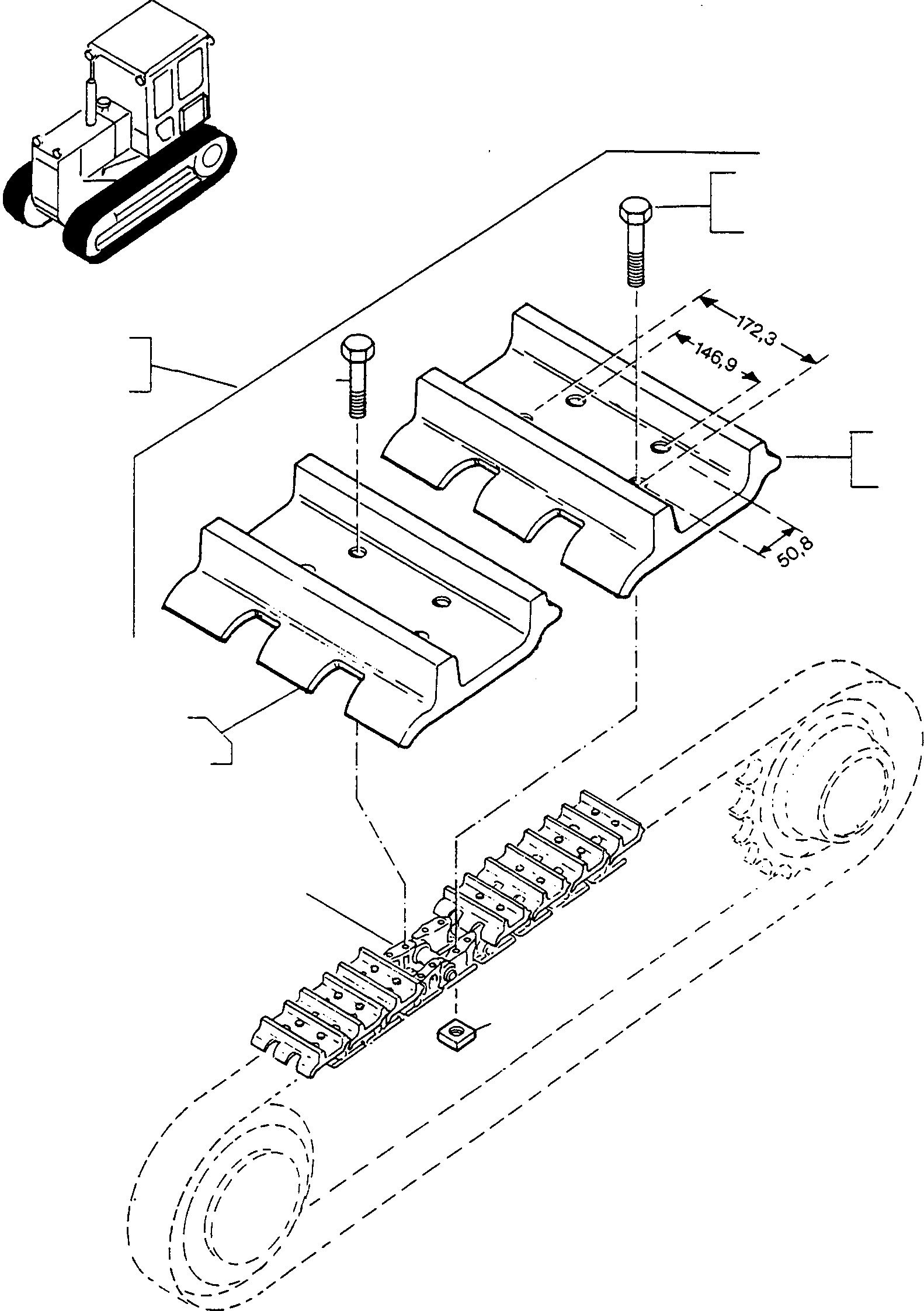 Цепь 4100501M91 KOMATSU