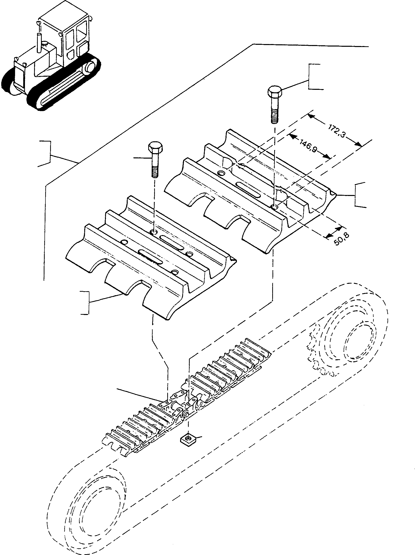Цепь 4100503M91 KOMATSU