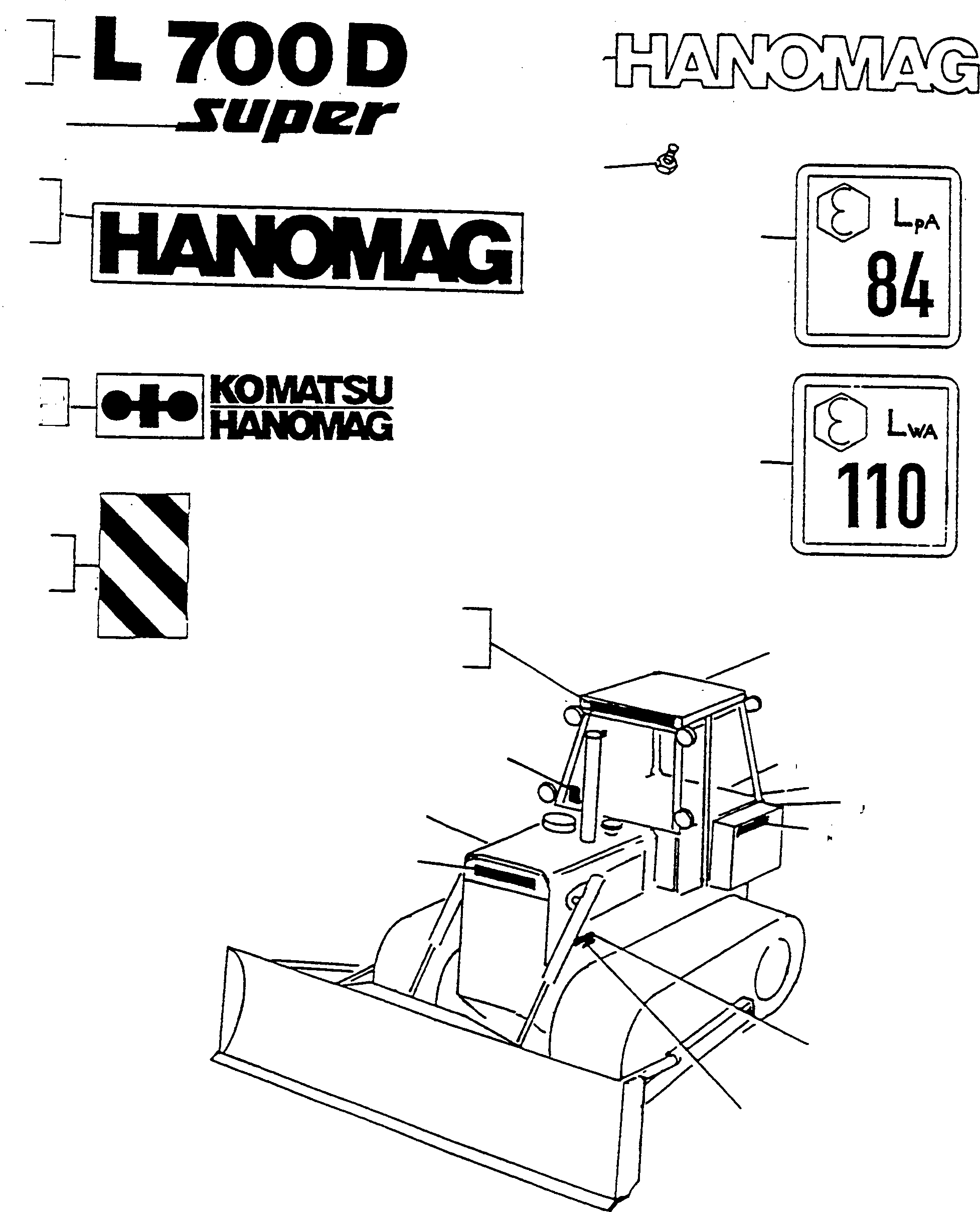 IDENTITY PLATE 4021319M1 KOMATSU