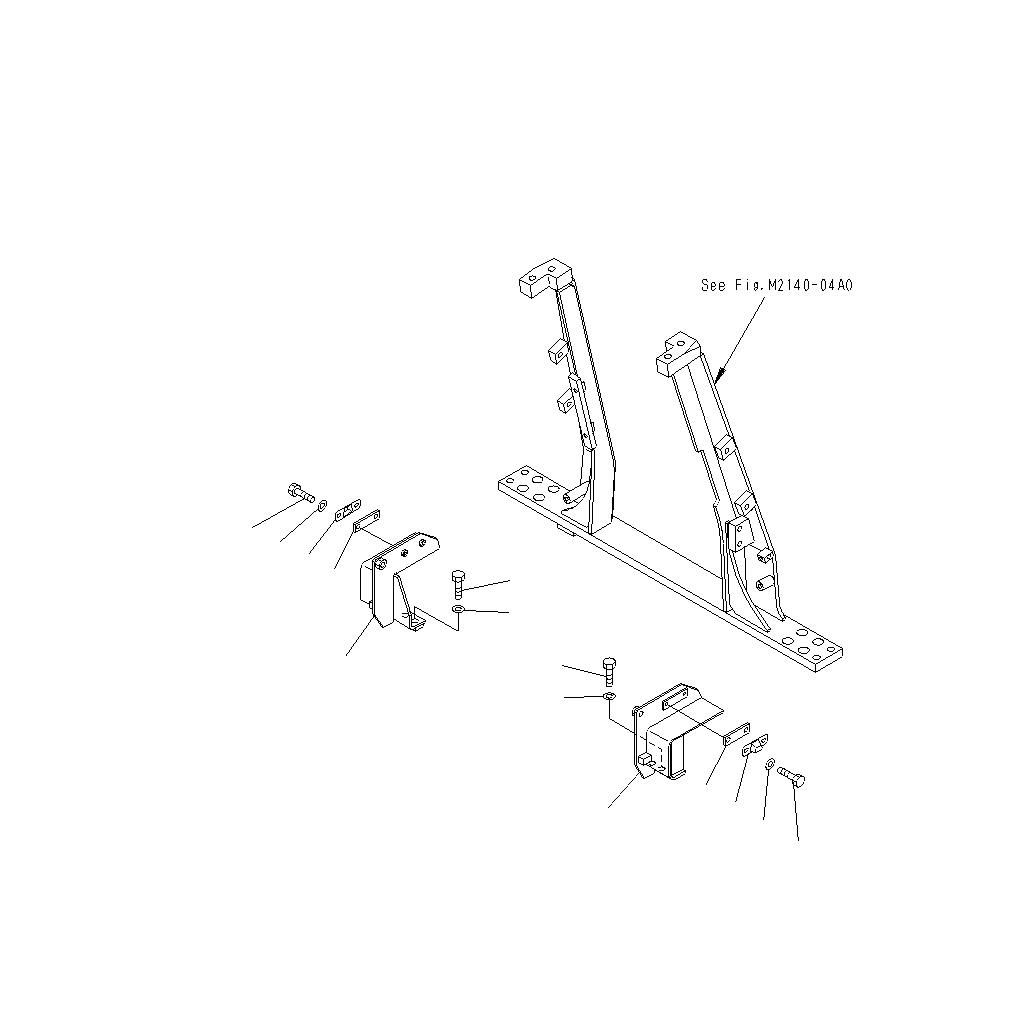 BRACKET L.H 134-54-62831 KOMATSU