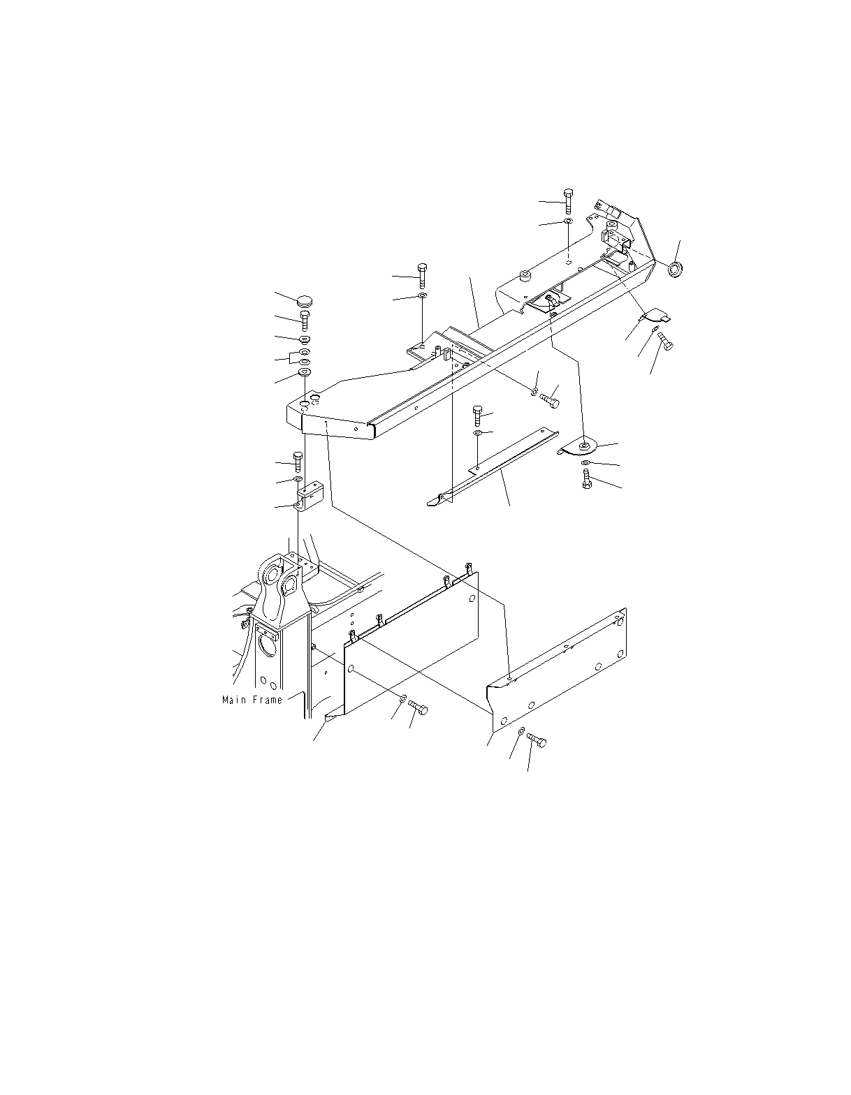 FENDER,L.H.(FOR ROPS SWEEP)(W/O CAB) 14W-54-13112 KOMATSU