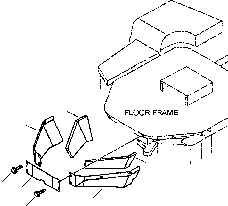Крышка левая 418-54-24310 KOMATSU