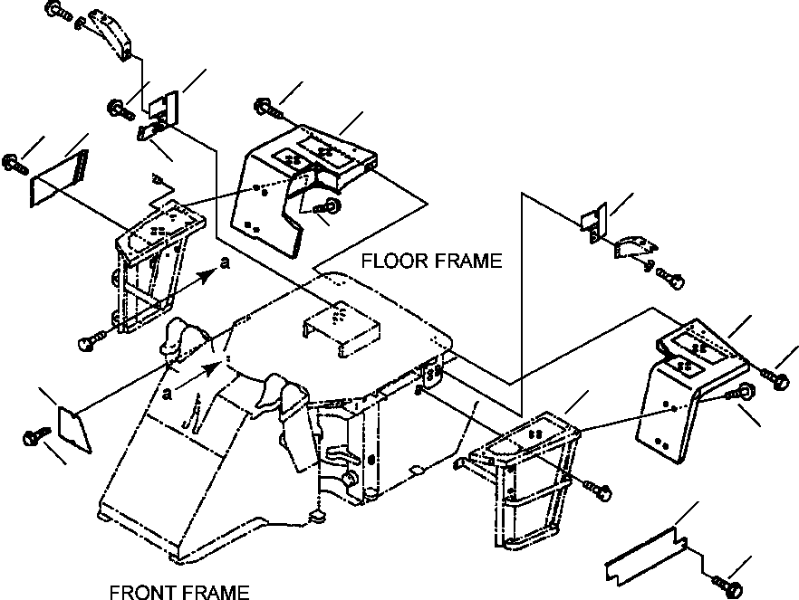 Крышка правая 418-54-24340 KOMATSU