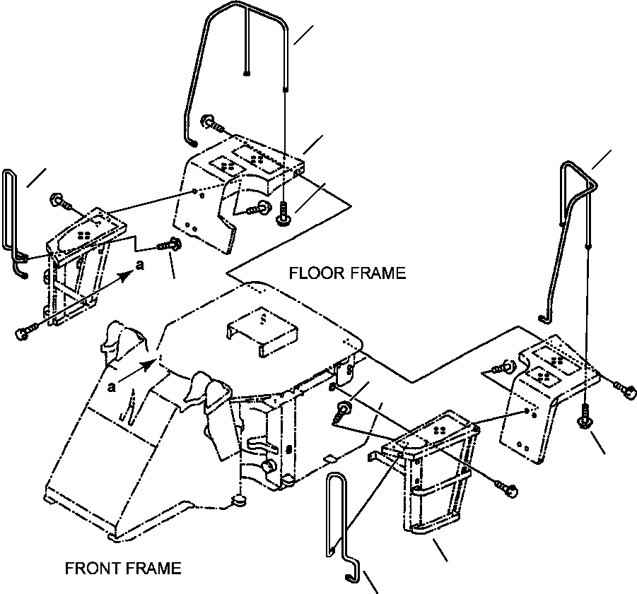 HANDRAIL, R.H. 418-54-A2420 KOMATSU