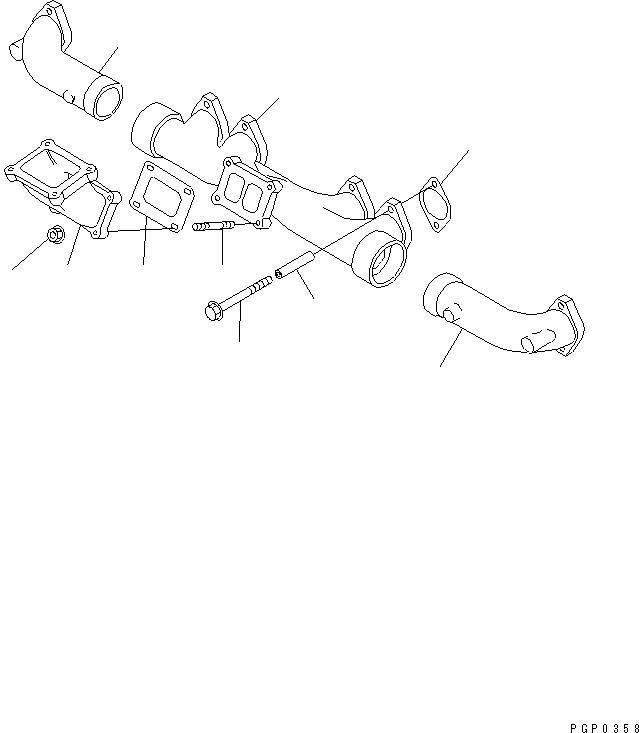 MANIFOLD,EXHAUST CU3067406 KOMATSU