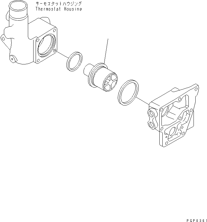 Термостат CU3076489 KOMATSU