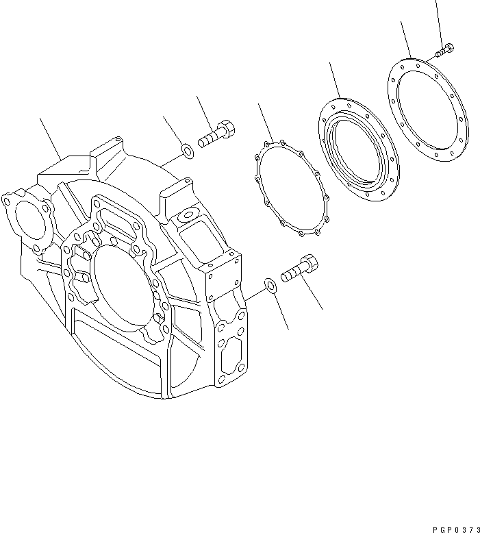 Картер маховика CU3065403 KOMATSU