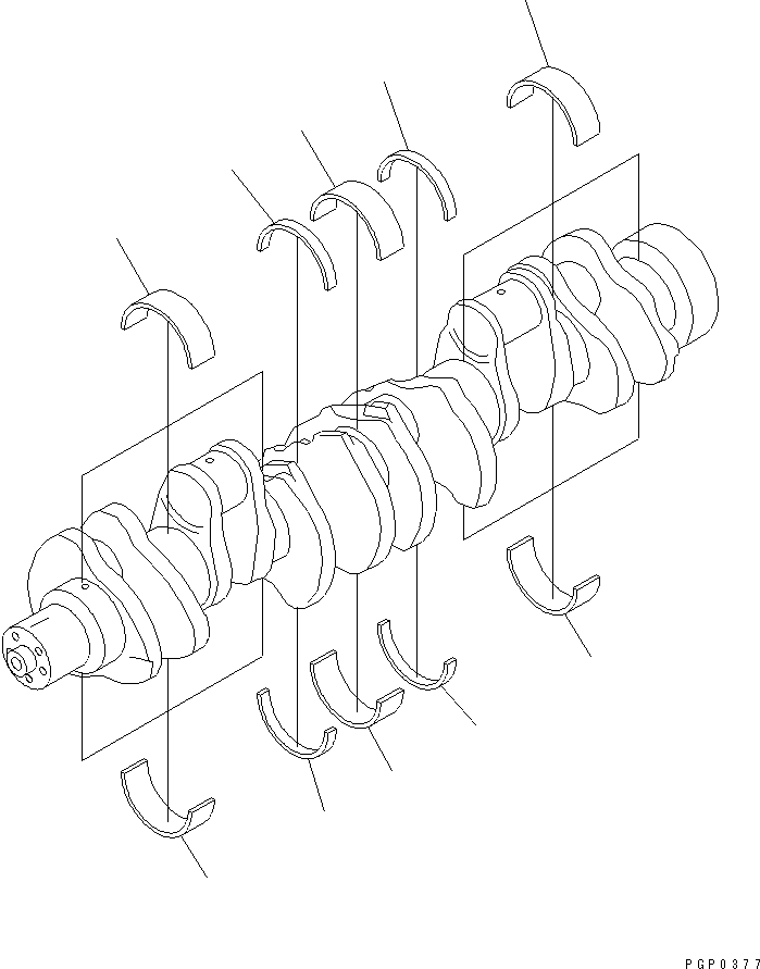 MAIN BEARING ASS'Y CU3801153 KOMATSU