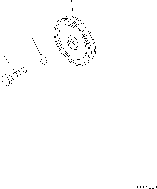 PULLEY,ACCESSORY DRIVE CU3046203 KOMATSU