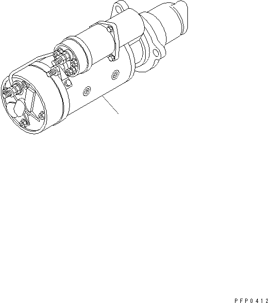 STARTING MOTOR A. CU3328552 KOMATSU