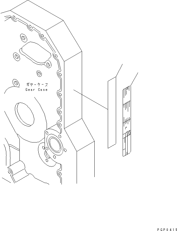 PLATE,DATA CU3256440 KOMATSU
