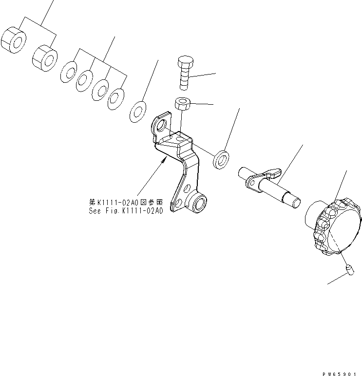 Гайка 454-935 KOMATSU