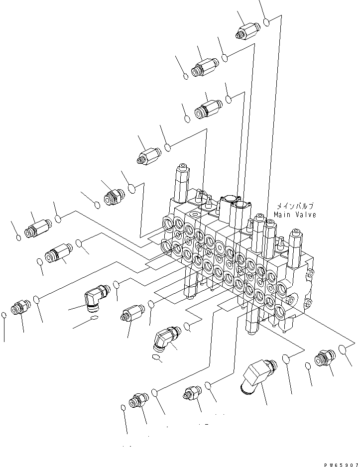Угольник 452-286 KOMATSU