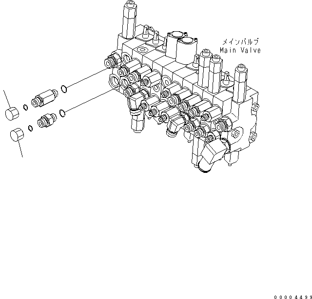 Пробка 455-557 KOMATSU
