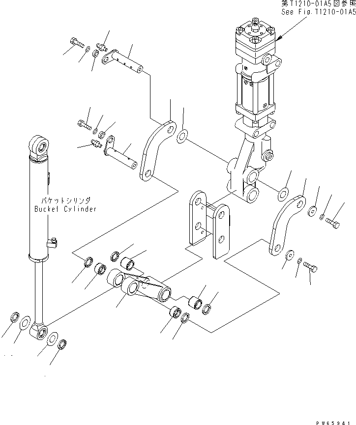 LINK ASS'Y,BREAKER 453-222 KOMATSU