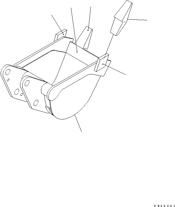BUCKET,NARROW 322-585 KOMATSU