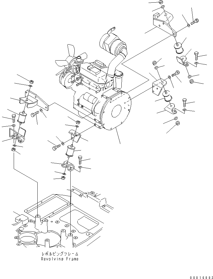 Амортизирующая подушка 451-952 KOMATSU