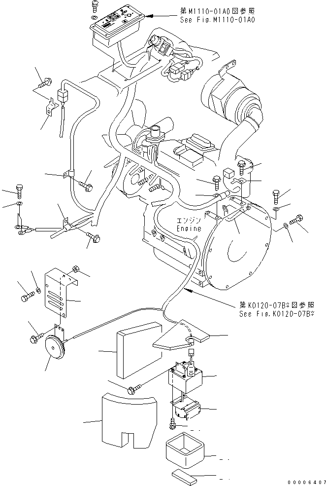 болт 107-975 KOMATSU