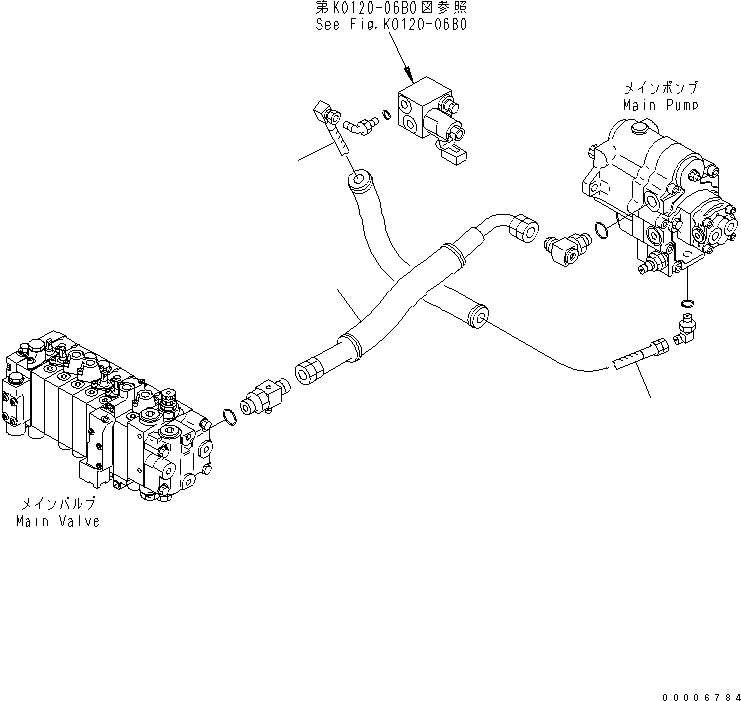 Шланг 457-080 KOMATSU