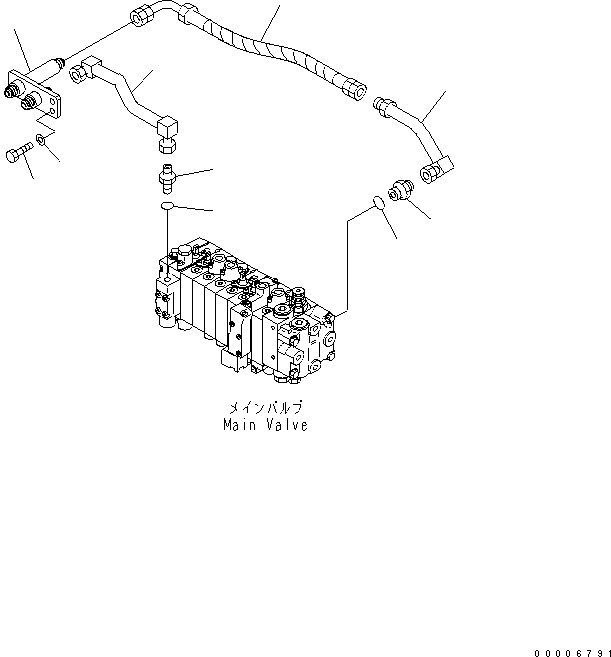 Трубка 458-153 KOMATSU