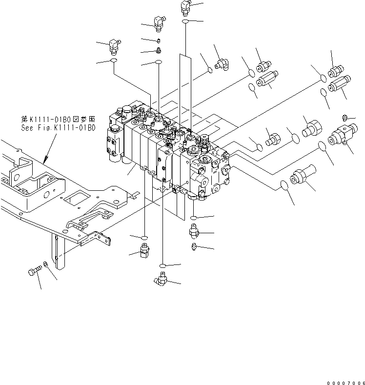 Тройник 458-026 KOMATSU