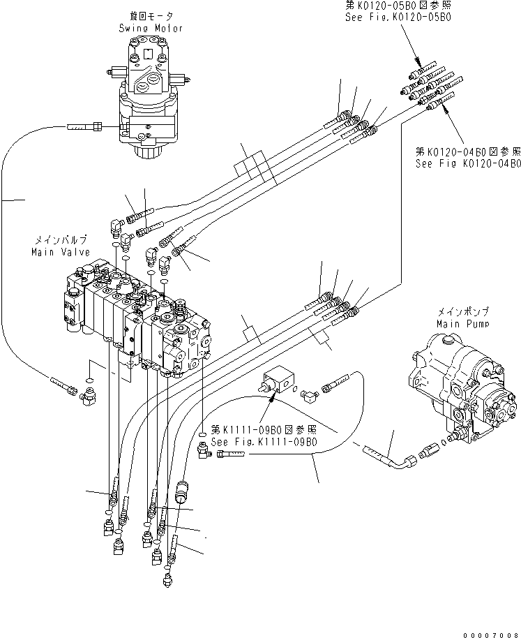 Шланг 457-082 KOMATSU