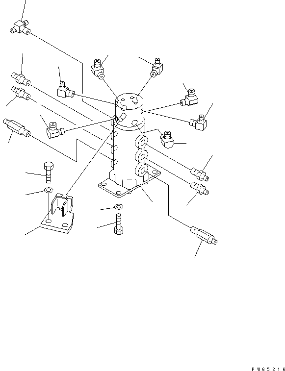 SWIVEL JOINT ASS'Y,(SEE FIG.Y1627-01A1) 453-990 KOMATSU