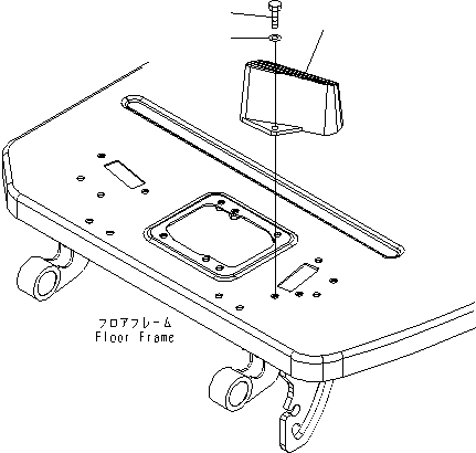 FOOT REST 457-787 KOMATSU
