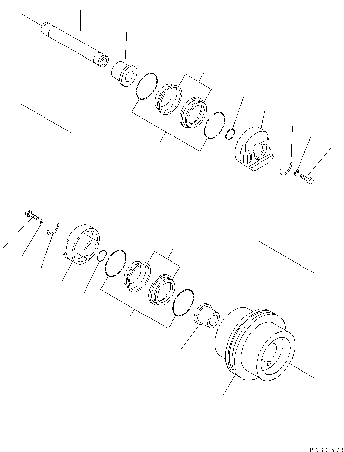 Упорное кольцо 451-522 KOMATSU
