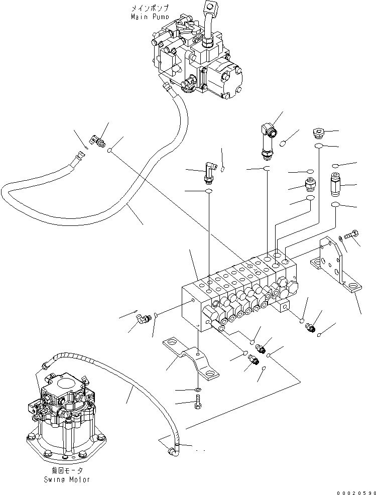 Управляющий клапан 459-791 KOMATSU