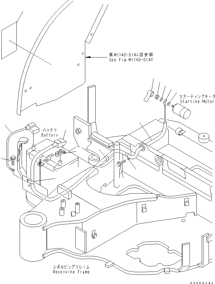 Кабель 451-121 KOMATSU