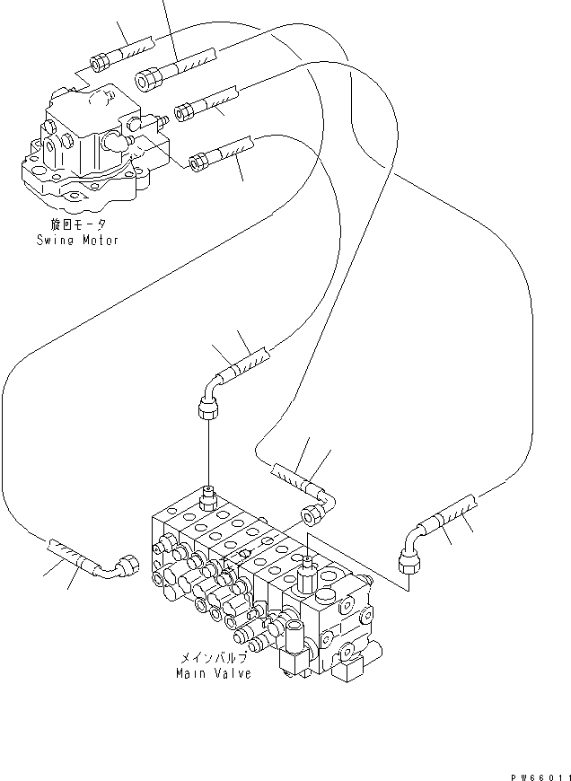 Шланг 457-121 KOMATSU