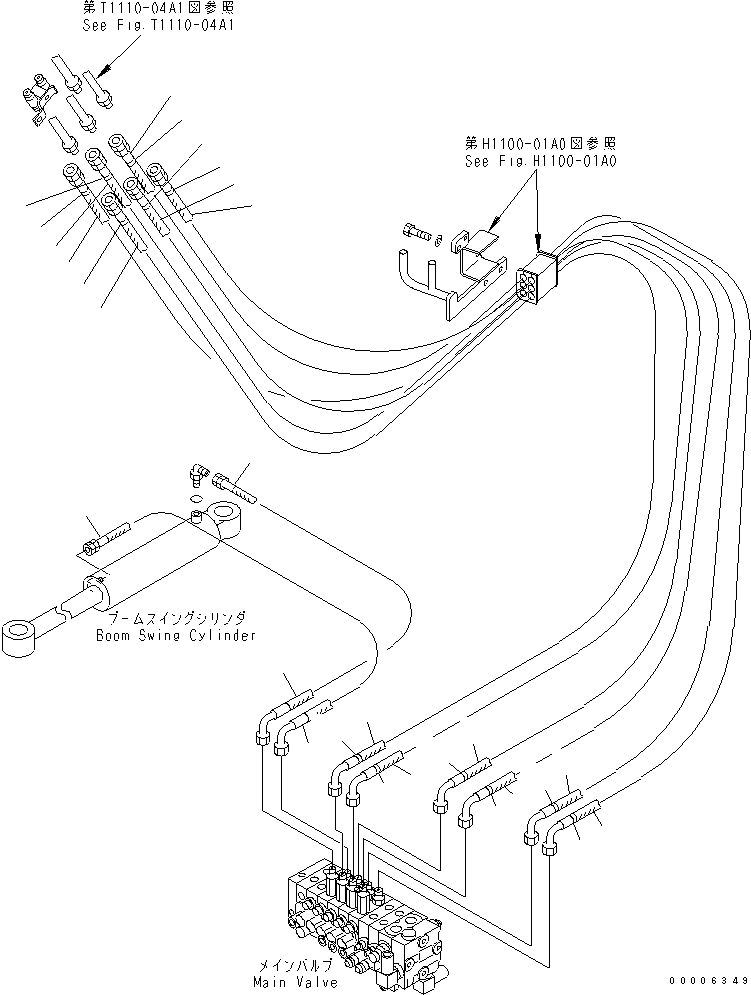 Шланг 455-736 KOMATSU