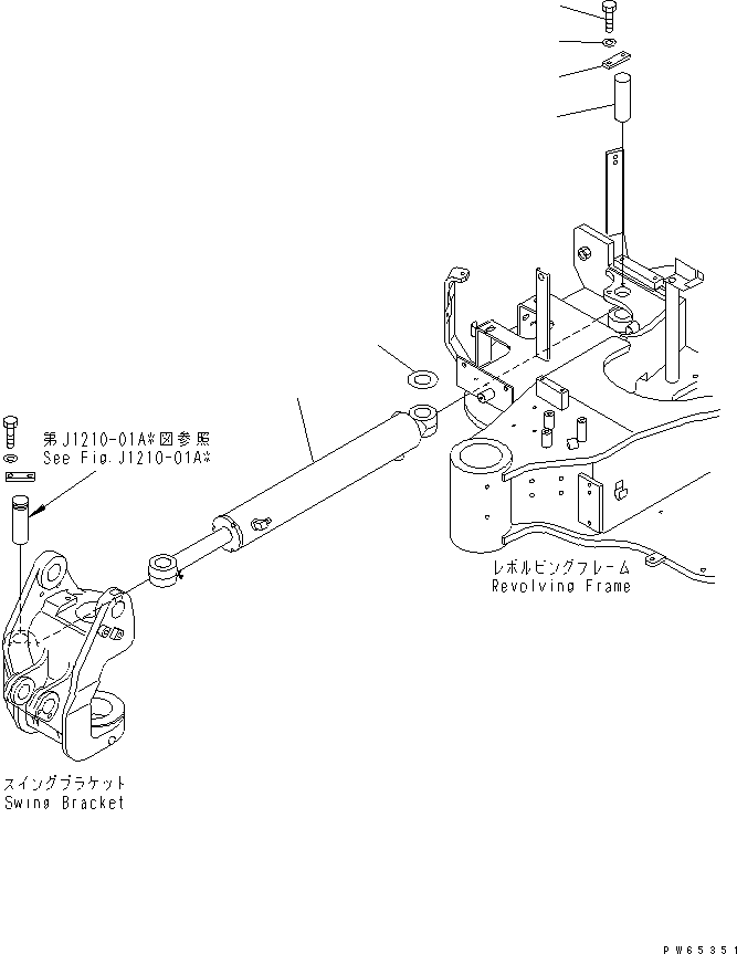 CYLINDER ASS'Y,(SEE FIG.Y1620-51A0) 455-720 KOMATSU