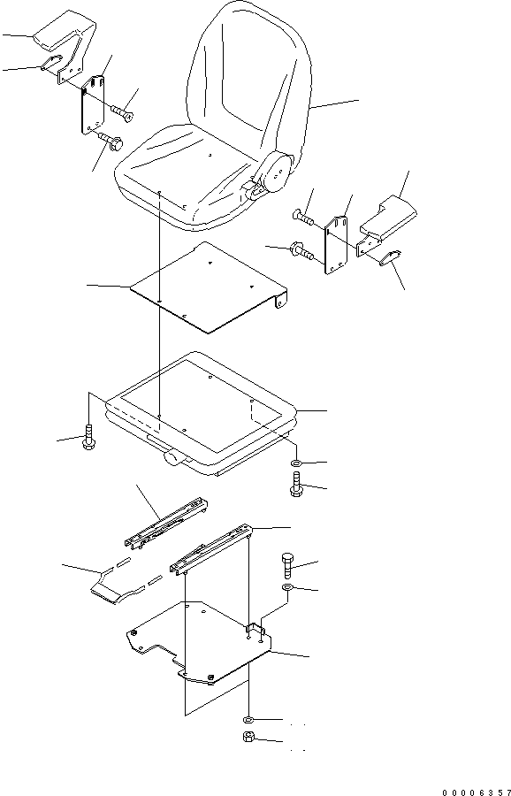 ARM REST,L.H. 450-061 KOMATSU