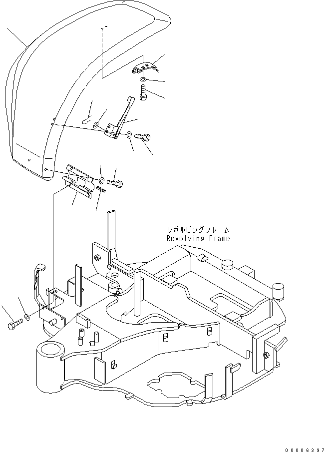 HINGE ASS'Y 452-804 KOMATSU