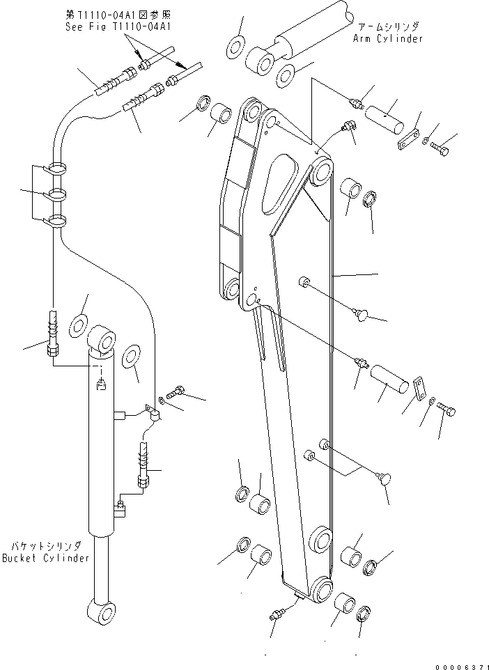 Шланг 457-152 KOMATSU