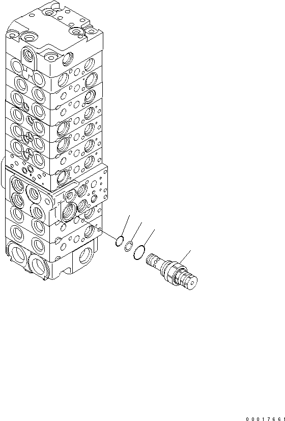 Клапан в сборе, предохранительный 458-334 KOMATSU
