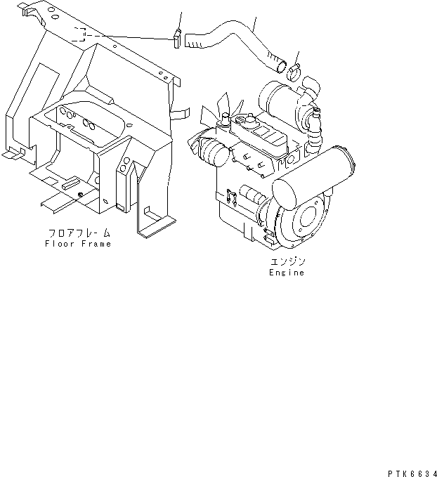 Шланг 452-993 KOMATSU