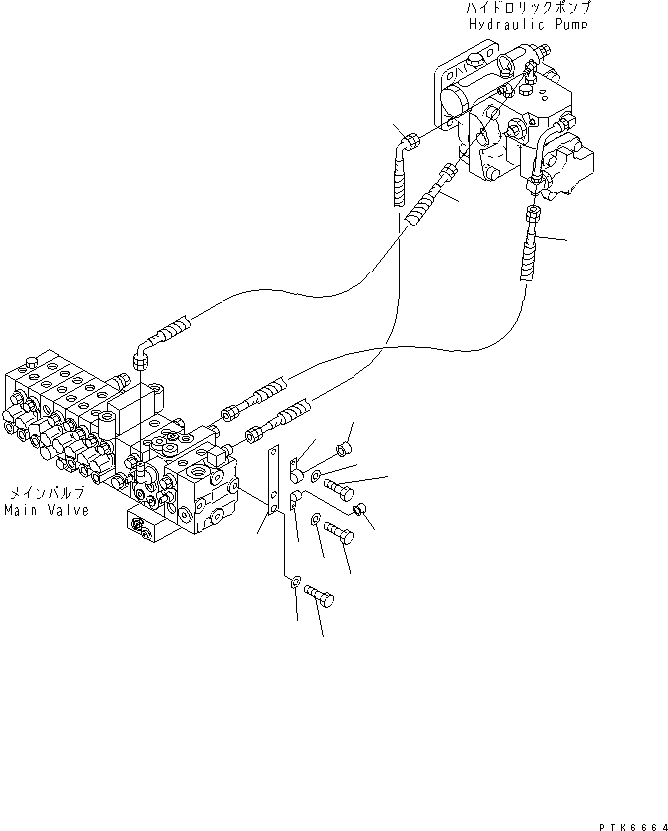 Шланг 457-034 KOMATSU