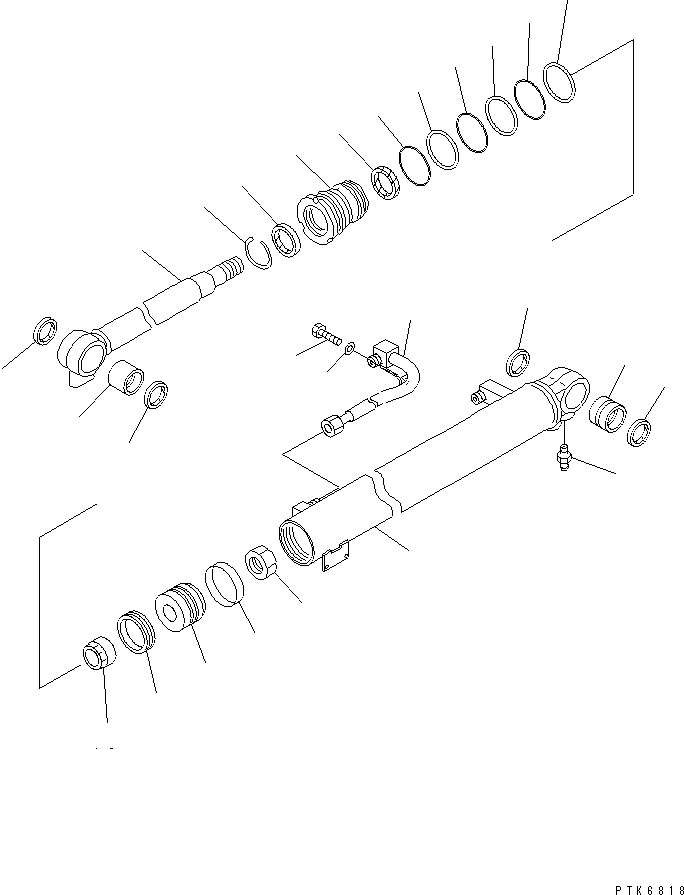Цилиндр в сборе 450-263 KOMATSU