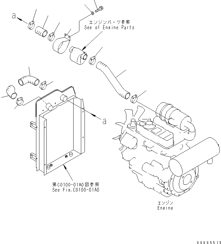 Шланг 457-159 KOMATSU